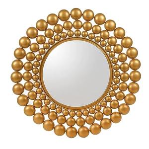 Miroir mural en métal gaufré moderne de luxe fait à la main taille et design personnalisables pour la décoration intérieure - Product Image 6