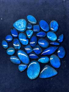 อัญมณีลาบราดอไรต์สีน้ำเงินหินลาบราดอไรต์ธรรมชาติทำด้วยมือและขัดเงาด้วยมือ - Product Image 2