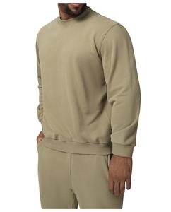 Sudadera de cuello redondo de alta calidad con logotipo personalizado, sudaderas de felpa francesa de gran tamaño de algodón en blanco de lujo para hombre - Product Image 3