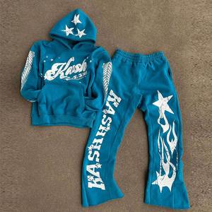 Conjuntos Deportivos Personalizados de Felpa, Sudaderas con Capucha 100% Algodón y Pantalones Deportivos Holgados, Conjuntos Deportivos para Hombre con Estampado - Product Image 5