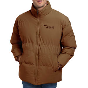 Chaqueta de burbujas impermeable y transpirable para hombre, cuello alto, estilo urbano de invierno, servicio OEM, material de nailon/poliéster - Product Image 4