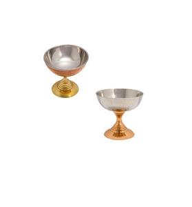 ชามทองแดงสแตนเลสสีเงินสําหรับไอศกรีมและเครื่องมือและอุปกรณ์ในครัว ชามไอศกรีมทองแดงแบบกําหนดเอง - Product Image 3