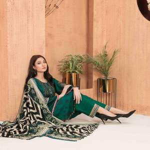 Nuevo estilo de alta calidad Shalwar Kameez con trajes de secuencia de trabajo de césped vestido de mujer - Product Image 2