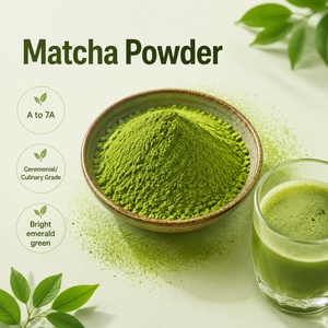 Polvere di Tè Verde Matcha <span class=keywords><strong>Smeraldo</strong></span> Luminoso Ebos Supply Grado 3A 6A per Bevande, Dessert e Gelati - Product Image 1