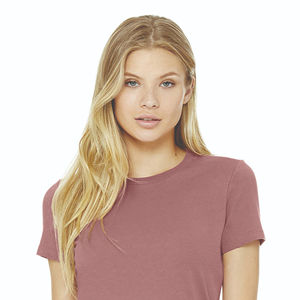 Camiseta ecológica en blanco de manga corta con cuello redondo para mujer hecha en Pakistán con camisetas de algodón orgánico - Product Image 4