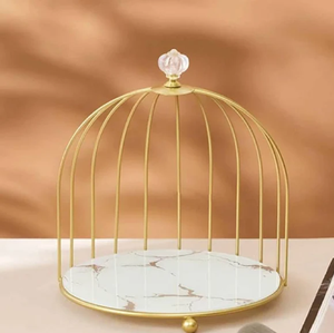 Support à gâteau en métal en forme de jupe dorée pour mariage et événements de fête prix d'usine de gros ustensiles de cuisson parfaits - Product Image 2