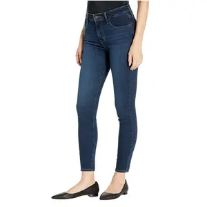 顶级搜索网上购物加尺码热卖女性时尚紧身设计女式牛仔长裤出口孟加拉国