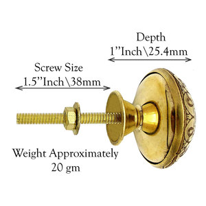ลูกบิดทองเหลืองตู้ครัวลูกบิดประตูห้องนอนลูกบิดทองเหลืองเฟอร์นิเจอร์ทองเหลือง - Product Image 5