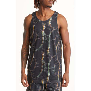 Débardeur en coton à sublimation pour homme avec logo personnalisé gilet d'entraînement sans manches vêtements de fitness vente en ligne service OEM à bas prix - Product Image 1