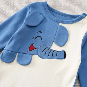 Body de Bebé con Diseño de Elefante de Dibujos Animados, Cómodo y Práctico para los Más Pequeños - Product Image 5