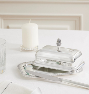 Plato de mantequilla de cocina de forma personalizada con diseño grabado, tapa redondeada, plato de mantequilla de mesa de acero inoxidable - Product Image 4