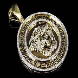Luxury New Design 1.3 CT Moissanite Diamond Pendant in S925 Silver Rhodium Plated Custom <b>Memory</b> Iced Out Hip Hop Jewelry for Men - Product Image 1