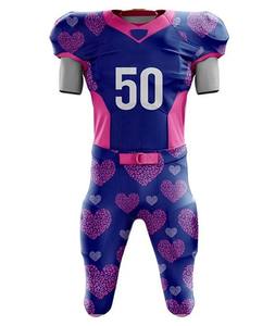 Nouvelle arrivée uniforme de football américain 100% polyester respirant grande taille ensembles de haute qualité à séchage rapide - Product Image 6