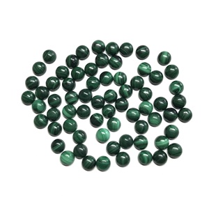IGI certifié 7mm malachite naturelle pierres précieuses en vrac cabochon vert lisse AAA bijoux semi-précieux de qualité pour traitement thermique - Product Image 4