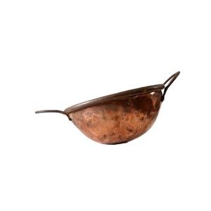 Bol de Spa en cuivre martelé moderne antique tendance frais plaqué traditionnel pour pédicure de trempage des pieds - Product Image 1