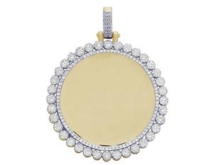 Hecho a mano 925 Plata Moissanite diamante círculo personalizado Hip Hop colgante joyería encanto para hombres y mujeres ropa de fiesta - Product Image 1