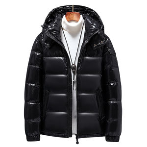 OEM personnalisé hommes doudounes en coton manches longues style hiver manteau à capuche hommes imperméable fermeture éclair bouffante veste pour hommes - Product Image 2