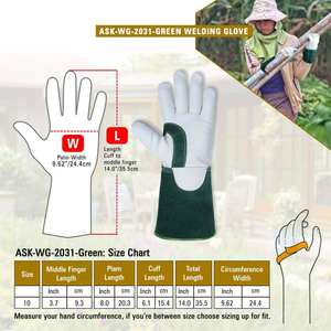 Heavy Duty Durable Cowhide Leather Driver Work <b>Gloves</b> <b>for</b> Truck <b>Driving</b> Labor Work <b>Gloves</b> - Product Image 5