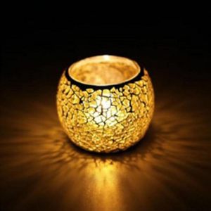 Soporte de luz de té de mosaico colorido con acabado de ilustraciones de vidrio brillante soporte de luz de té de mosaico hecho a mano decorativo a bajo precio - Product Image 6