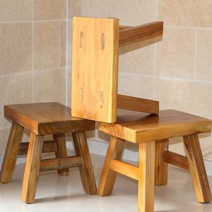 <span class=keywords><strong>Tabouret</strong></span> en bois massif traditionnel en gros, petit <span class=keywords><strong>tabouret</strong></span> bas nostalgique pour enfants, banc de lavage et de danse pour l'entrée de la maison - Product Image 2