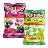 Haribo Traditionele Air-Drops Euka Menthol Fruitgelei Gebakjes Italiaanse Glucose 100g Meerkleurig Uit Italië