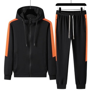 Marque privée Logo personnalisé 3M costume de jogging réfléchissant survêtements pour hommes fermeture éclair mince deux pièces costume pour hommes - Product Image 2