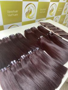 Extensions de cheveux humains vierges vietnamiens blonds exquis de 24 pouces, double trame, tissées à la machine, pour un pose facile - Timehair Vietnam - Product Image 6