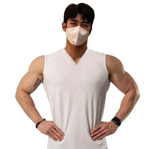 เสื้อกล้ามสำหรับผู้ชาย,เสื้อกล้ามเล่นยิมผ้าเรียบระบายอากาศได้ดี - Product Image 1