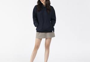 Jersey elegante para mujer, de algodón 100% sudaderas con capucha, sudaderas de lana de gran tamaño, ropa de calle bordada personalizada de peso pesado para primavera - Product Image 3