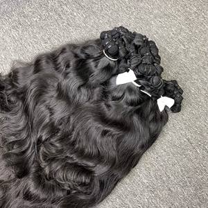 Tendance chaude extensions de cheveux de vague naturelle brute 100% cheveux humains vietnamiens Double dessiné toutes les couleurs de VQ cheveux - Product Image 4