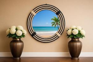 Espejo de Cuerpo Entero Plateado con Resina Epoxi, Diseño Industrial Moderno, Hecho a Mano, Ecológico, para Decoración de Pared del Hogar - Product Image 6