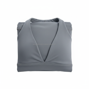 Sujetador deportivo sexy con espalda descubierta para mujer, top corto tipo bandeau para yoga, acolchado y antideslizante - Product Image 6