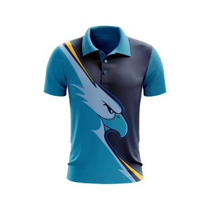 Premium Summer New Quarter Button Down Polo Camisetas Sublimación Tejido de algodón suave Turn Down Collar Golf POLO Shirt Hombres - Product Image 2