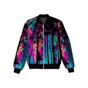 Chaqueta de bombardero unisex de alta calidad Impresión de sublimación completa Diseño a prueba de viento Prendas de abrigo ligeras y elegantes - Product Image 1