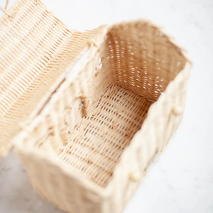 Cesta de casa de muñecas de ratán natural de color personalizado, embrague llamativo, cesta de Pascua al por mayor de Vietnam - Product Image 2