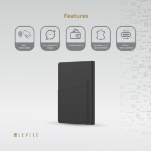 Lllo Vermont 3 en 1 Powerbank portátil de carga rápida con pantalla LED Interfaz de entrada de CC Función magnética Dispositivos móviles - Product Image 3