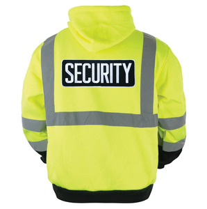 Blouson aviateur classe 3 haute visibilité avec logo personnalisable Polyester imperméable sécurité hivernale avec bande réfléchissante haute visibilité - Product Image 2