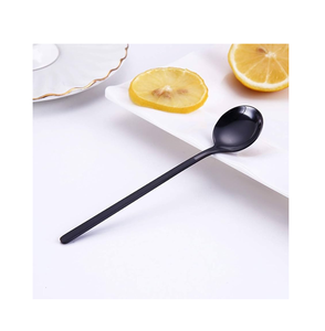 Mirrored Steel Spoon 4-Pieces Coffee <b>Dessert</b> Spoons Gift Long Handle Modern Eco-Friendly Stainless Steel Spoon - Product Image 4