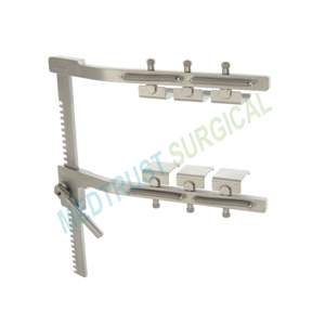 Rétracteur sternale manuel en acier inoxydable Ankeney, ensemble complet pour adultes avec 6 lames, instrument chirurgical réutilisable, usage hospitalier - Product Image 2