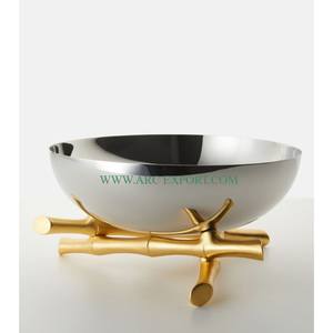 Bols et supports de serveur de nourriture en aluminium à 3 niveaux Bols et supports de cuisine Standard Designer pour mariage et hôtels - Product Image 6