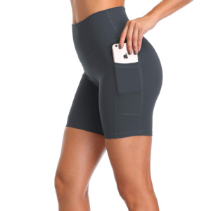 Shorts de sport pour femmes, taille haute, effet push-up, compression, séchage rapide, respirant, écologique, grandes tailles XXL, XXXL, 4XL - Product Image 1