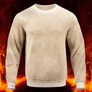 Vêtements streetwear pour hommes sweats surdimensionnés broderie épaisse logo personnalisé sans ficelle vêtements de rue pull Boxy sweats à capuche pour hommes - Product Image 3