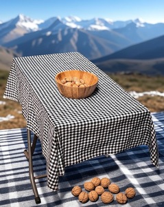 American Style Checkered Dining <b>Tablecloth</b> Woven Cotton Gingham Fabric Washable Customizable Home and Outdoor Use Modern Style - Product Image 3