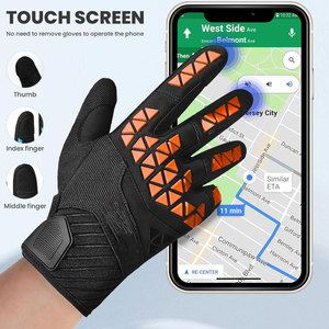 Gants de moto haute performance style course en PU, à doigts entiers, robustes, compatibles écran tactile, respirants, pour la route et la piste - Product Image 2