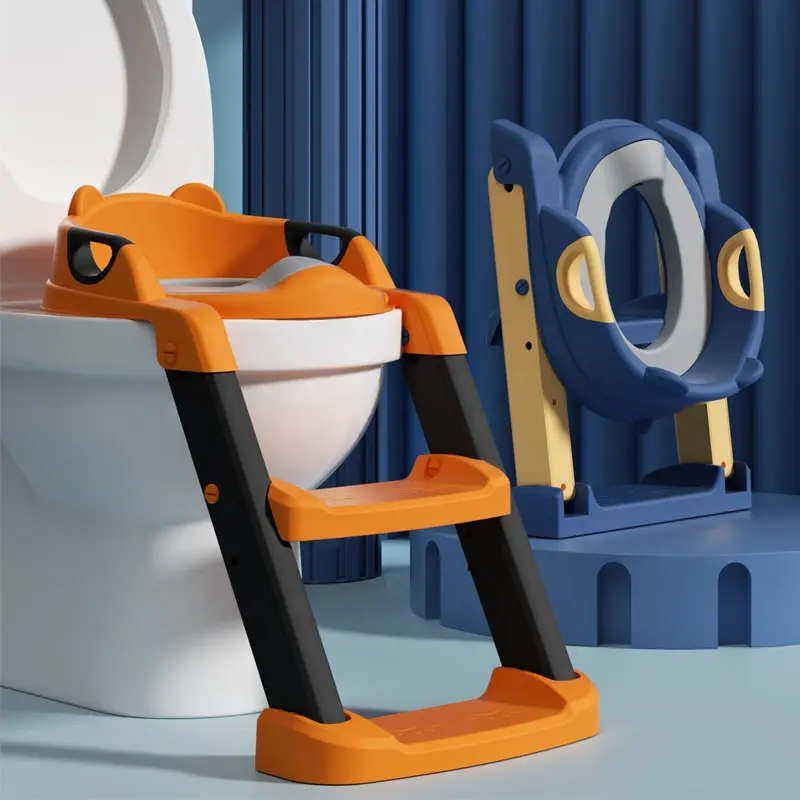 Venda quente Portátil Do Bebê Crianças Dobrável Potty Treinamento Assentos Do Toalete Com Step Stool Escada