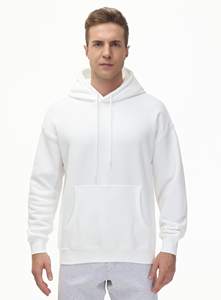 Sweats à capuche surdimensionnés pour hommes, logo personnalisé, poche polaire, couleurs unies, collection hiver 100% coton OEM - Product Image 2