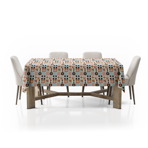 Modern Geometric Patterned <b>Tablecloth</b> Printed Woven Cover for Dining Kitchen & <b>Parties</b> - Product Image 2