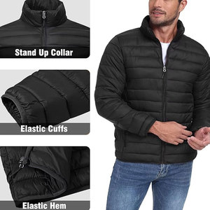 Ultimate Winter Puffer <b>Jacket</b> with Stand Collar Windproof Hoodie Full Zipper Front Pockets-Custom Size <b>Lightweight</b> Warmth - Product Image 3