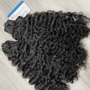 5% de descuento en la venta de extensiones de cabello humano crudo vietnamita de trama de máquina Paquetes de cabello rizado birmano de vapor de calidad de los mejores proveedores - Product Image 3