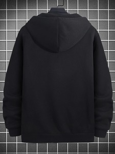 OEM Vente en gros Sweat à capuche brodé pour hommes Haute qualité 100% coton polaire hiver thermique chaud impression personnalisée pour l'automne - Product Image 2